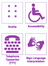 handicap accessible symbols