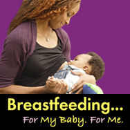 Image of a woman breastfeeding her child